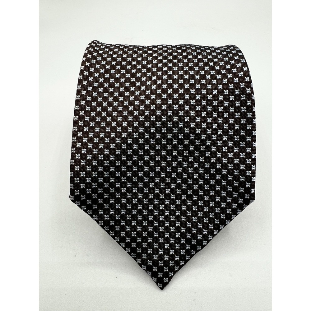 Nicola Ferri Made in Italy‎ 100% Silk Tie Men's L:60" W:3.825" Geometric Pattern